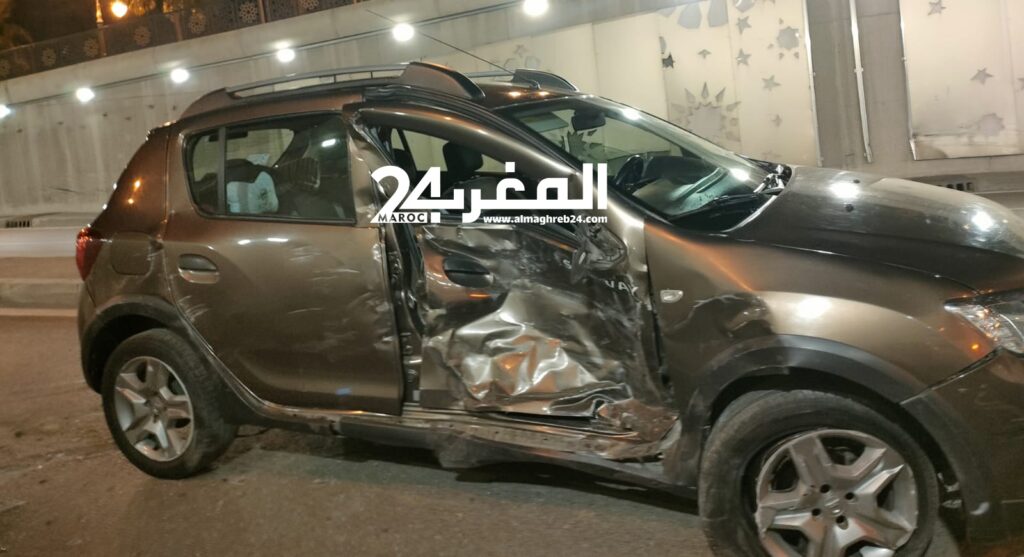 حادثة سير خطيرة داخل نفق مركز الحليب بطنجة (صور)