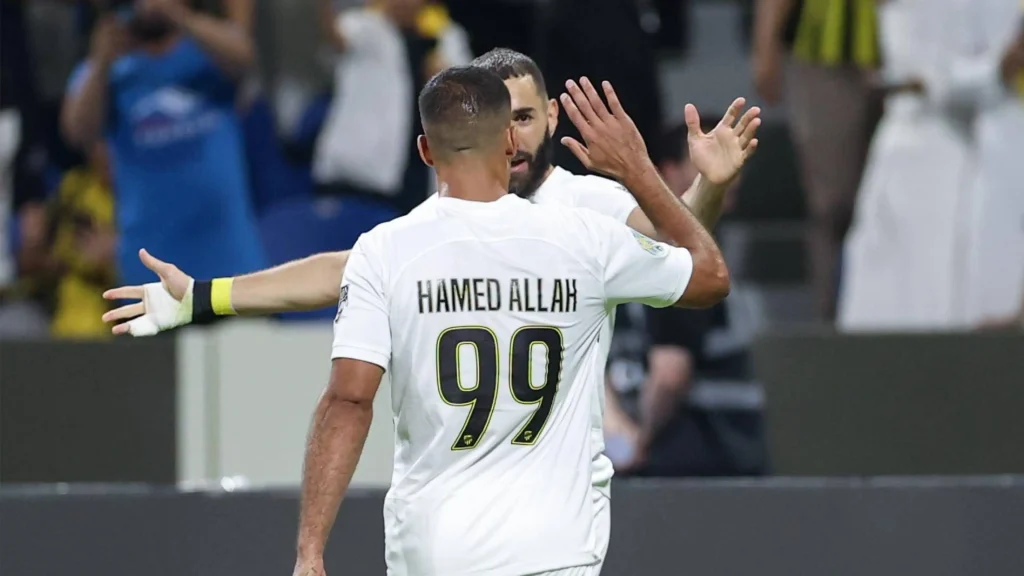 حمد الله وبنزيما يقودان الاتحاد للفوز على الترجي في كأس الملك سلمان