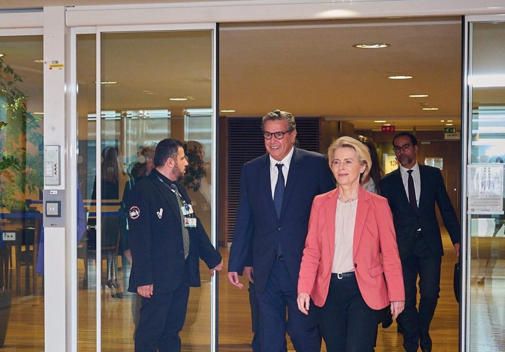 أخنوش يجري مباحثات ببروكسيل مع رئيسة المفوضية الأوروبية