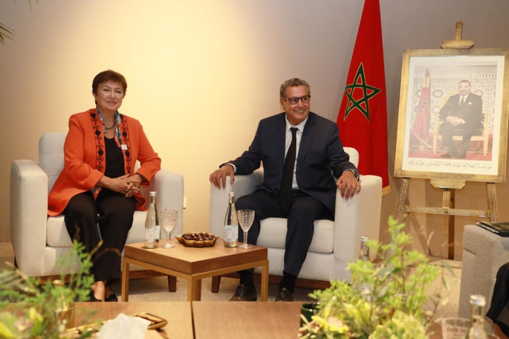 أخنوش يتباحث مع المديرة العامة لصندوق النقد الدولي