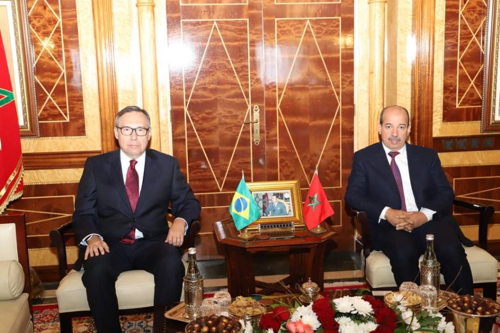 ميارة يجري مباحثات مع سفير البرازيل بالمغرب