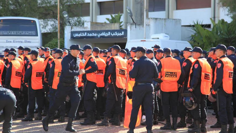 استعدادات أمنية مشددة حول ملعب محمد الخامس لتأمين ديربي البيضاء