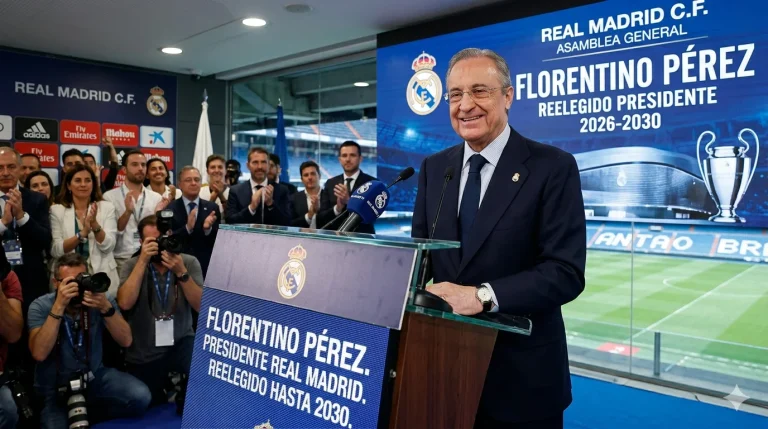 انتخابات تاريخية في ريال مدريد تنتهي بانتصار كاسح لبيريز